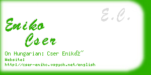 eniko cser business card